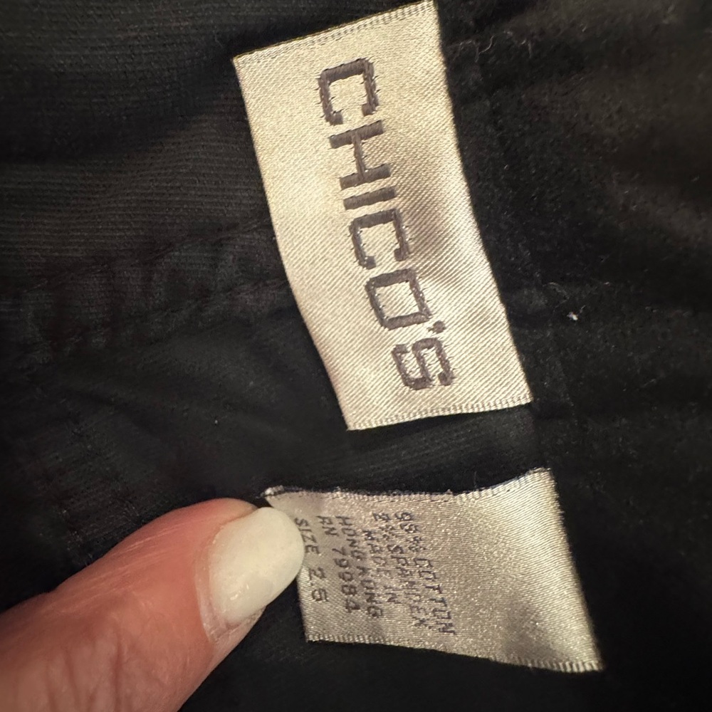 Chico's Black and Silver Garment
